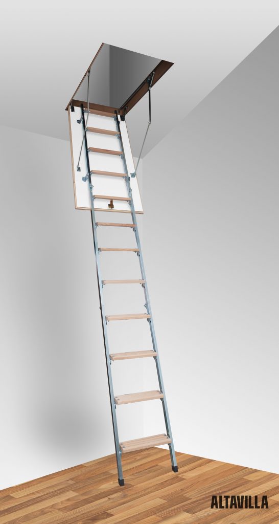 Чердачная лестница 100×80 Metal 4s высота 270см